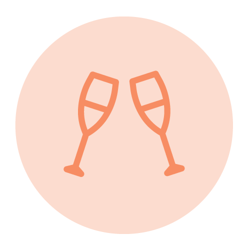 pictogramme coupes de champagne